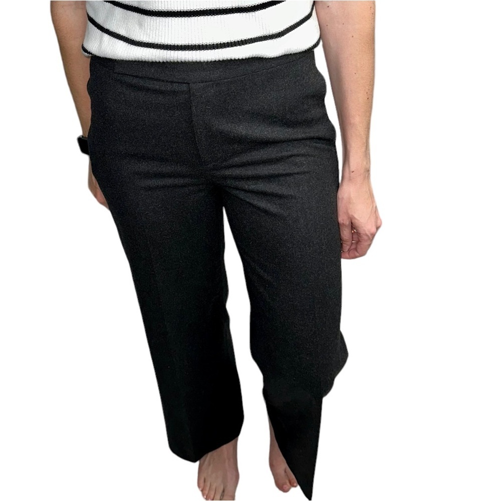 Ralph Lauren Black Label Merino Wool Wide Leg‎ Trousers Pants